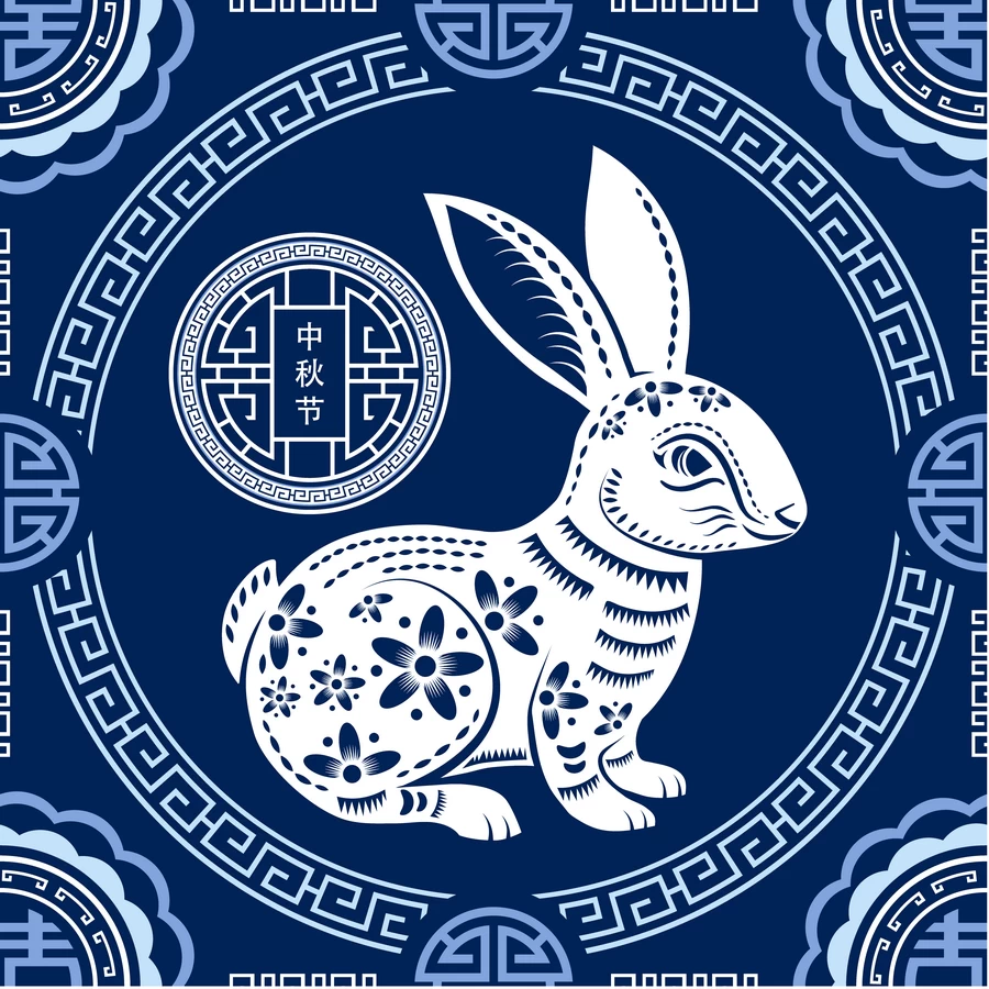 2023兔年新年春节新春平面设计印花无缝背景图案AI矢量设计素材【006】